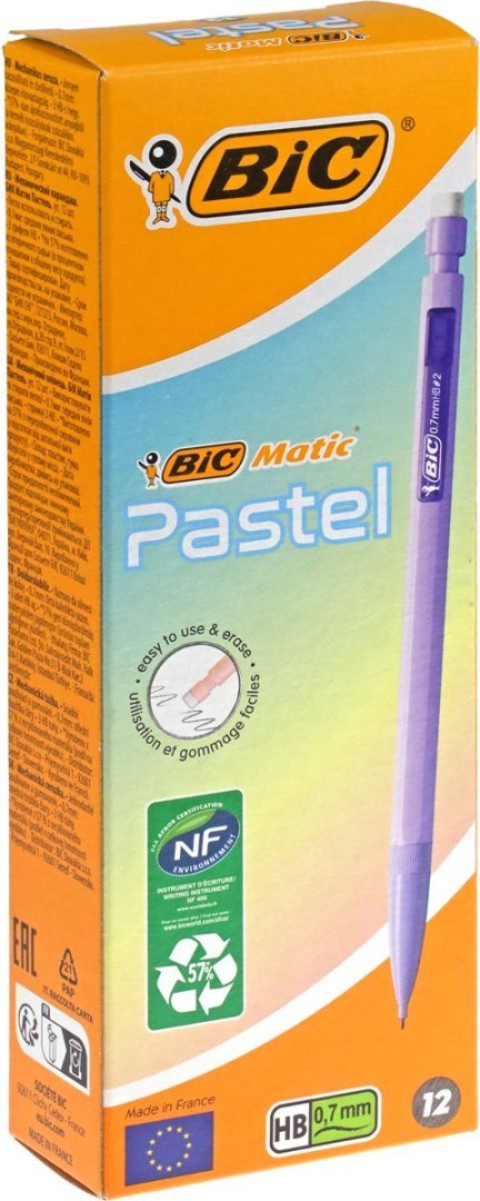 Ołówek automatyczny Bic BIC MATIC PASTEL 0,7 0,7mm (511060) Bic