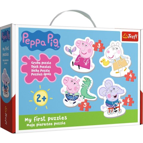 Puzzle Trefl puzzle baby classic Urocza Świnka Peppa 18 el. (36086) Trefl Puzzle Trefl puzzle baby classic Urocza Świnka Peppa 18 el. (36086) Trefl