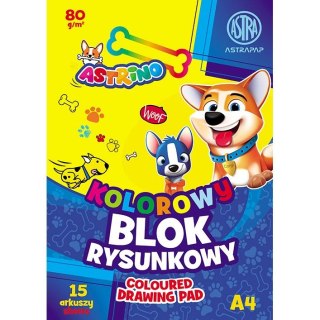 Blok rysunkowy Astra BS&RABBit ASTRAPAP A4 mix 80g 15k (106021012) Astra