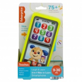 Telefon zabawkowy Fisher Price smartfonik 2w1 przesuwaj i ucz się (HNL43) Fisher Price