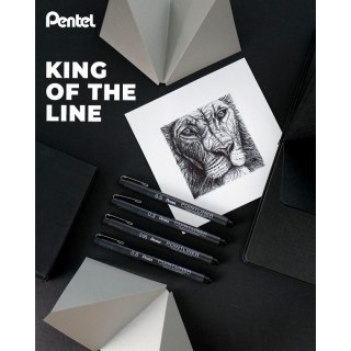 Cienkopis Pentel POINTLINER, czarne mixmm 1kol. (XBLW355C) Pentel