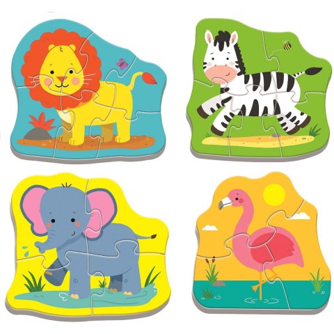 Puzzle Trefl puzzle baby classic zwierzatka na safari 18 el. (36073) Trefl Puzzle Trefl puzzle baby classic zwierzatka na safari 18 el. (36073) Trefl