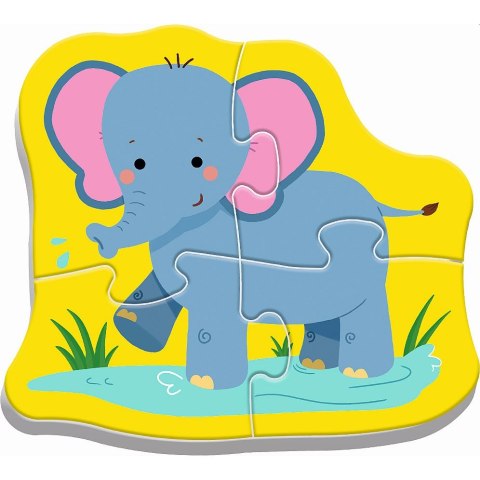 Puzzle Trefl puzzle baby classic zwierzatka na safari 18 el. (36073) Trefl Puzzle Trefl puzzle baby classic zwierzatka na safari 18 el. (36073) Trefl