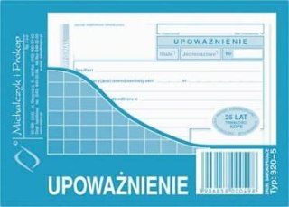 Druk samokopiujący Michalczyk i Prokop Upoważnienie A6 80k. (320-5) Michalczyk i Prokop