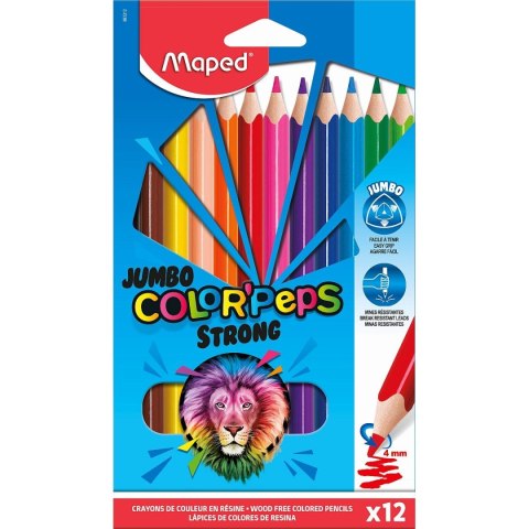 Kredki ołówkowe Maped Colorpeps 12 kol. (863312) Maped