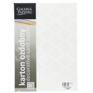 Papier ozdobny (wizytówkowy) Galeria Papieru glamour biały 230g 20 arkuszy A4 biały 230g (204903) Galeria Papieru