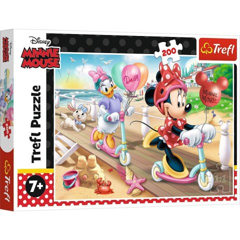 Puzzle Trefl Minie na Plaży 200 el. (13262) Trefl Puzzle Trefl Minie na Plaży 200 el. (13262) Trefl