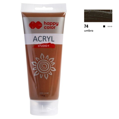 Farba akrylowa Happy Color kolor: brązowa 200ml (HA 7370 0200-74) Happy Color Farba akrylowa Happy Color kolor: brązowa 200ml (HA 7370 0200-74) Happy Color