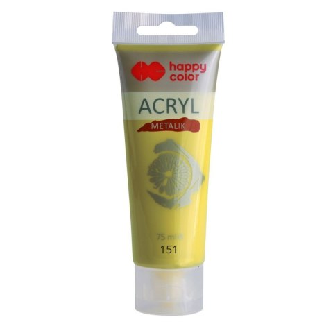 Farba akrylowa Happy Color zielone złoto metalik kolor: złoty 75ml (HA 7370 0075-151) Happy Color Farba akrylowa Happy Color zielone złoto metalik kolor: złoty 75ml (HA 7370 0075-151) Happy Color