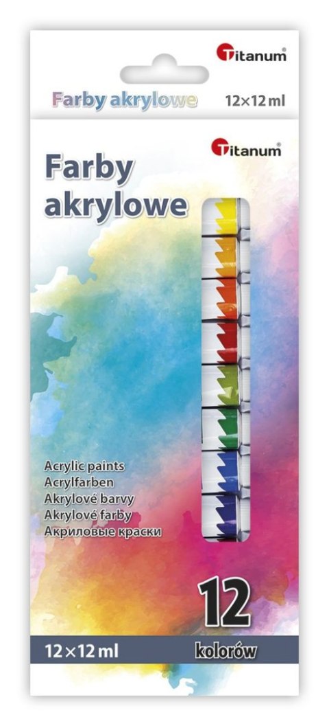 Farba akrylowa Titanum kolor: mix 12ml (04230355) Titanum Farba akrylowa Titanum kolor: mix 12ml (04230355) Titanum