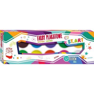 Farby plakatowe St.Art kolor: mix 20ml 12 kolor. St.Art