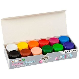 Farby plakatowe Starpak Enchantimals kolor: mix 20ml 12 kolor. (437221) Starpak