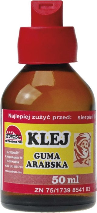 Klej w płynie Spółdzielnia JEDNOŚĆ guma arabska 50ml Spółdzielnia JEDNOŚĆ