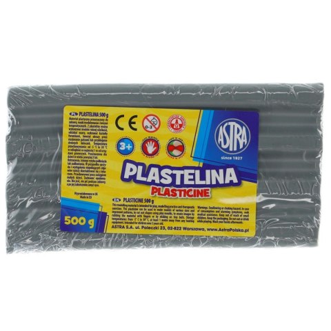Plastelina Astra 1 kol. popielata 500g Astra Plastelina Astra 1 kol. popielata 500g Astra