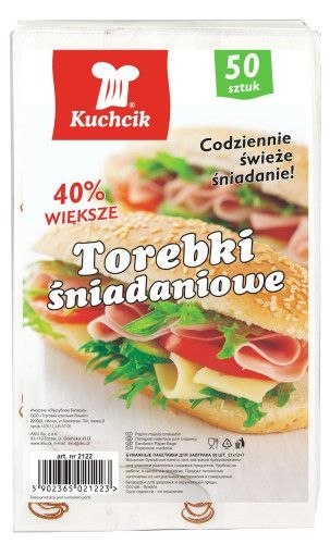 Worek do żywności Kucharek torebka papierowa 50 szt [mm:] 210x120 Kucharek