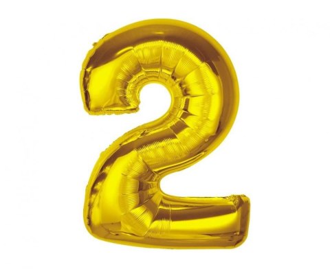 Balon foliowy Godan Smart, cyfra 2, złota, 92 cm (CH-S9Z2) Godan Balon foliowy Godan Smart, cyfra 2, złota, 92 cm (CH-S9Z2) Godan