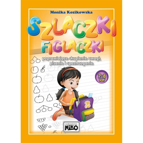 Książeczka edukacyjna Niko Szlaczki figlaczki poprawiające skupienie uwagi, pisanie i spostrzeganie (7-8lat Niko