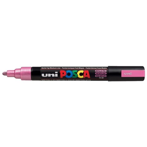 Marker specjalistyczny Uni Posca różowy metaliczny 1,8-2,5mm okrągła końcówka (PC-5M metalic) Uni Marker specjalistyczny Uni Posca różowy metaliczny 1,8-2,5mm okrągła końcówka (PC-5M metalic) Uni