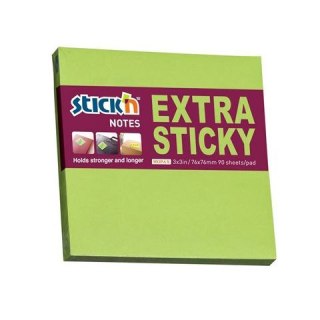 Notes samoprzylepny Stick'n zielony neonowy 90k [mm:] 76x76 (21672) Stick'n