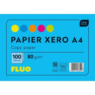 Papier kolorowy Interdruk A4 mix (PAKSA4FLUO) Interdruk