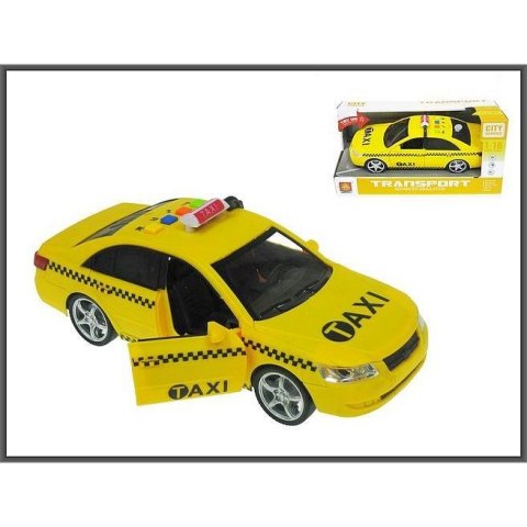 Samochód Hipo Taxi ze światłem i dźwiękiem w skali 1:16 (24cm) (H12329) Hipo