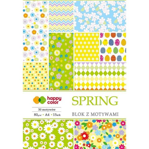 Zeszyt papierów kolorowych Happy Color A4 80g 15k (HA 3808 2030-S) Happy Color Zeszyt papierów kolorowych Happy Color A4 80g 15k (HA 3808 2030-S) Happy Color