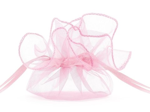 Organza Partydeco Woreczki z organzy, różowy, 25cm, 10 szt. różowa (WRG6-081-10) Partydeco