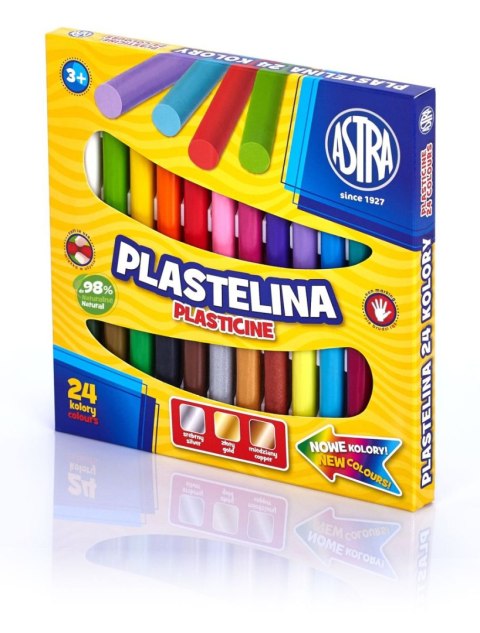 Plastelina Astra 24 kol. mix (303110001) Astra Plastelina Astra 24 kol. mix (303110001) Astra