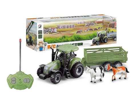 Traktor Adar na radio, z przyczepą i zwierzętami, ładowarka USB (581692) Adar Traktor Adar na radio, z przyczepą i zwierzętami, ładowarka USB (581692) Adar