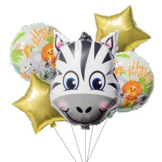 Balon foliowy Antella zestaw balonów zebra 5 szt. (BCF-697) Antella