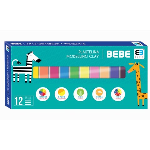Plastelina Interdruk 12 kol. BB KIDS mix (IPL12BBK) Interdruk Plastelina Interdruk 12 kol. BB KIDS mix (IPL12BBK) Interdruk