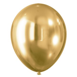 Balon gumowy Arpex Celebrate! efekt chromu złoty 300mm (KB4420ZLO-2510) Arpex