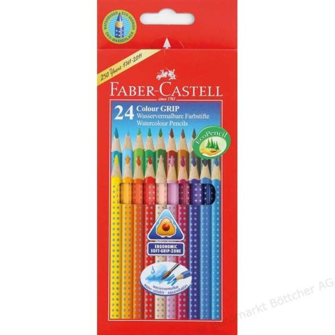 Kredki ołówkowe Faber Castell Grip 24 kol. (112424) Faber Castell