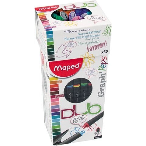 Cienkopis Maped Graph Peps DUO, mix 0,4mm 2kol. (749260) Maped