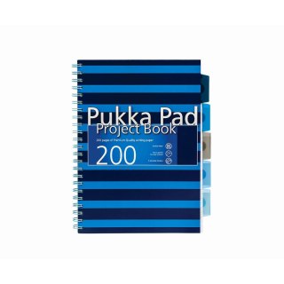 Kołozeszyt (kołobrulion) Pukka Navy A4 200k. 80g krata (7049-NVY (SQ) (4)) Pukka