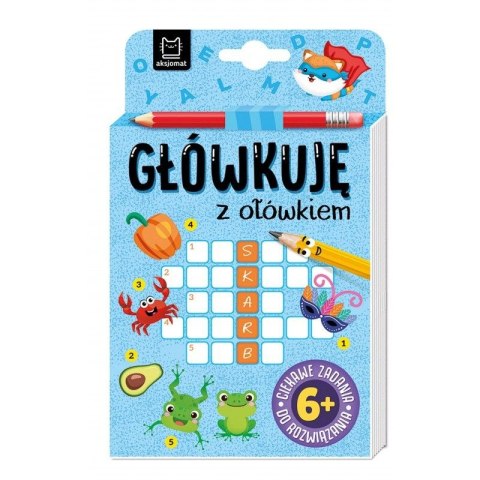 Książeczka edukacyjna Aksjomat Główkuję z ołówkiem, 6+, Książeczka Niebieska Aksjomat Książeczka edukacyjna Aksjomat Główkuję z ołówkiem, 6+, Książeczka Niebieska Aksjomat