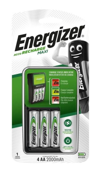 Ładowarka akumulatorowa Energizer Ni-MH Maxi + 4 x R6/AA 2000 mAh (EN-321401) Energizer