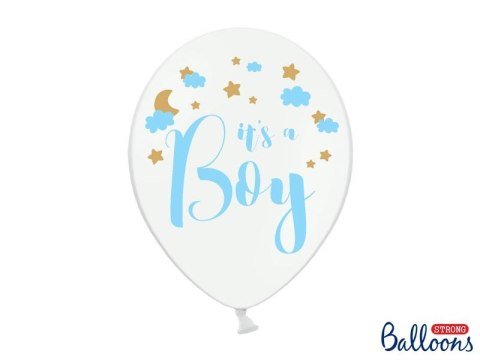 Balon gumowy Partydeco gumowy z nadrukiem Its a Boy błękitno-złoty 30 cm/6 sztuk pastelowy 6 szt biały 300mm (5902230764354) Partydeco Balon gumowy Partydeco gumowy z nadrukiem Its a Boy błękitno-złoty 30 cm/6 sztuk pastelowy 6 szt biały 300mm (5902230764354) Partydeco