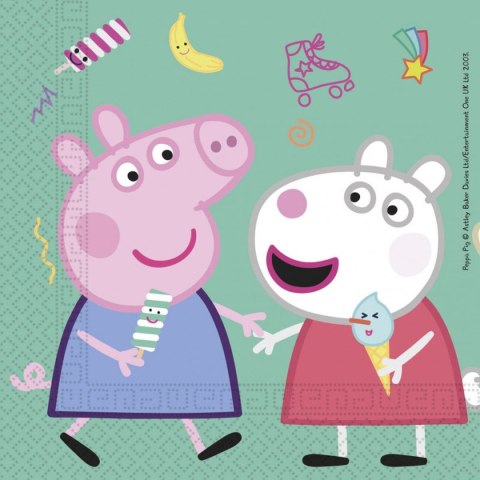 Kubek jednorazowy Godan Peppa Pig 33x33, 20 szt papier (91034) Godan