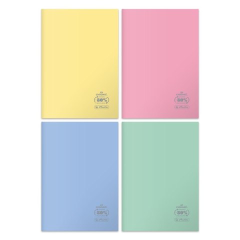 Zeszyt Herlitz Pastel Colors Eco PP 9552753 A4 60k. 70g krata (400198131) Herlitz Zeszyt Herlitz Pastel Colors Eco PP 9552753 A4 60k. 70g krata (400198131) Herlitz