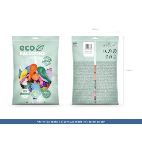 Balon gumowy Partydeco Pastel Eco Balloons mix 260mm (ECO26P-000) Partydeco