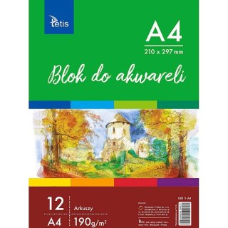 Blok artystyczny Tetis szkicownik A4 190g 12k (KB011-A4) Tetis