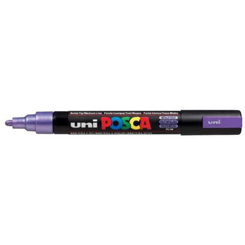 Marker specjalistyczny Uni Posca, fioletowy metaliczny 1,8-2,5mm okrągła końcówka (PC-5M metalic) Uni