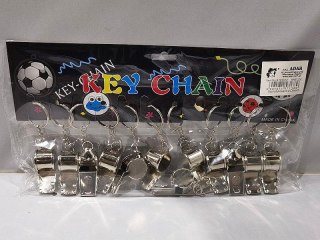 Brelok Adar gwizdek metal karta 12szt (571389) Adar