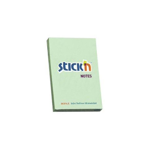 Notes samoprzylepny Stick'n pastel zielony 100k [mm:] 38x51 (21147) Stick'n