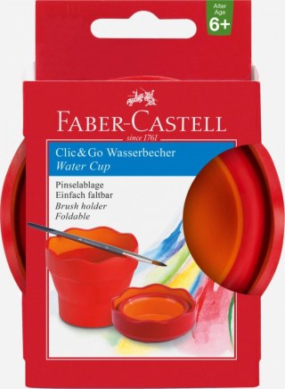 Pojemnik na wodę Faber Castell Clik&Go czerwony (181517 FC) Faber Castell