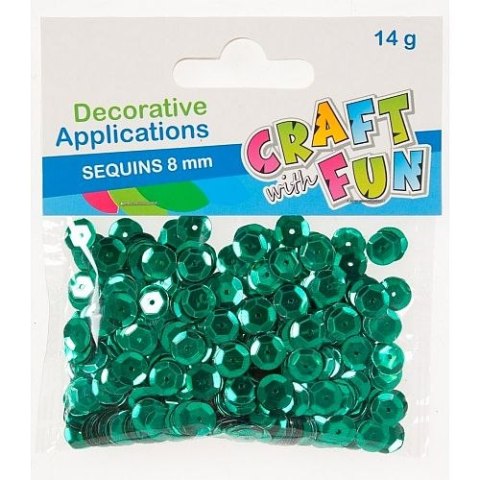 Cekiny Craft with Fun zielone 14g (383995) Craft with Fun