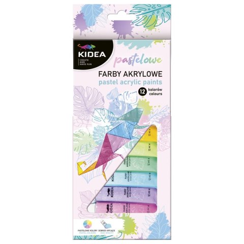 Farba akrylowa Kidea kolor: mix 12ml (FAAP12KA) Kidea