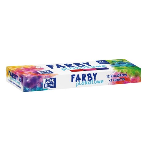 Farby plakatowe Oxford kolor: mix 20ml 12+2 kolor. (400167100) Oxford Farby plakatowe Oxford kolor: mix 20ml 12+2 kolor. (400167100) Oxford