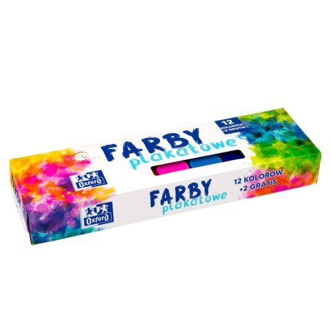 Farby plakatowe Oxford kolor: mix 20ml 12+2 kolor. (400167100) Oxford Farby plakatowe Oxford kolor: mix 20ml 12+2 kolor. (400167100) Oxford